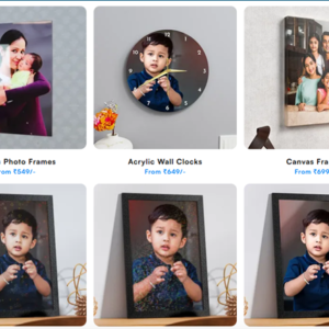 Custom acrylic photo frame with UV printing and glass-like finish