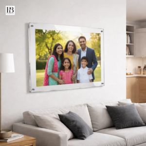 Custom acrylic photo frame tabletop display
