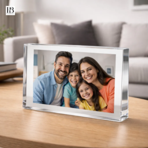 Custom acrylic photo frame tabletop display