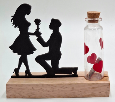 Message Bottle Couple – SL207-3 Message Bottle Couple decorative gift item
