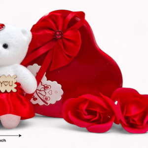 Heart Teddy Box gift packaging 4 x 1.5 inch
