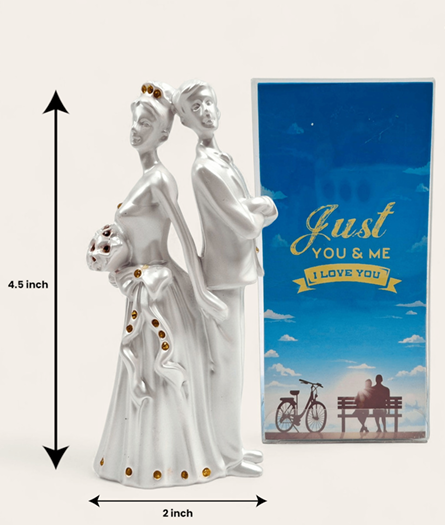 Poly Show Pic – CV2512 Poly show pic couple decorative showpiece 4.5 x 2 inch